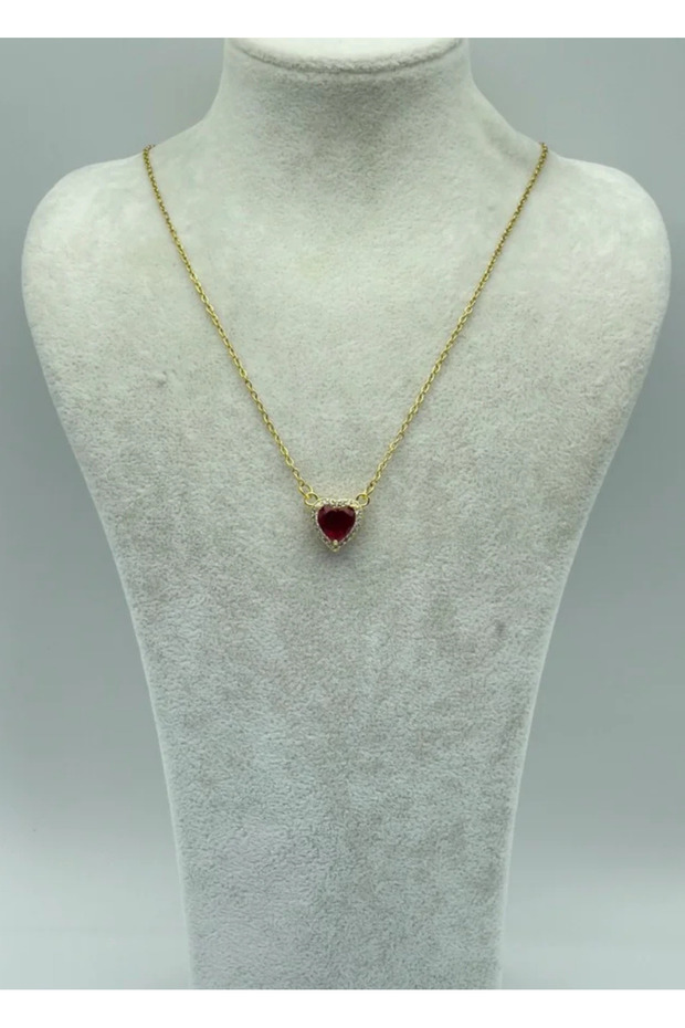 Steel gold stone crisp necklace - 25-ctr16