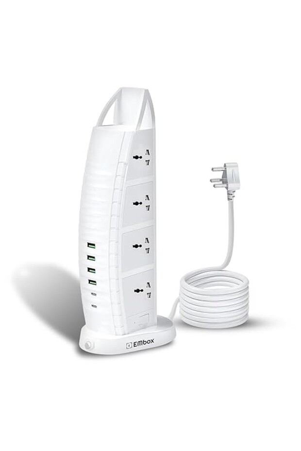 14-Port Vertical Extension Board Tower - Smart Charging Station