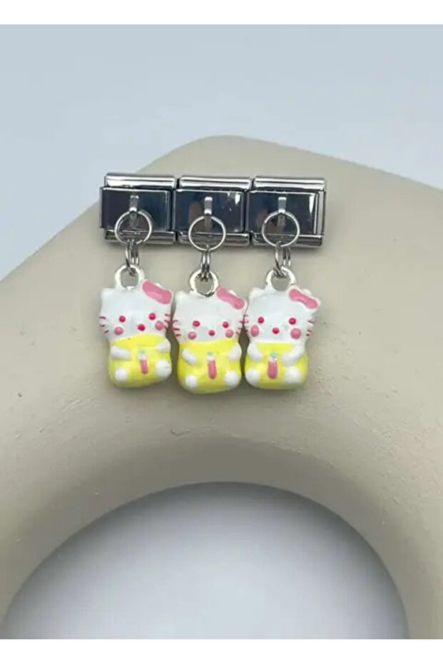 Steel silver hello kitty nomi charm - 25crm39