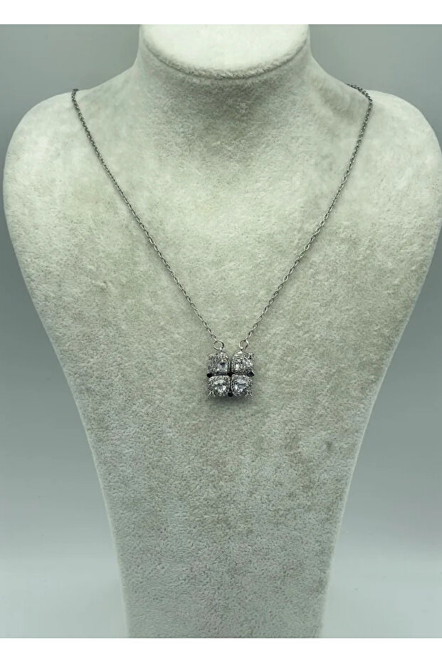 Steel Silver Opened Heart Necklace - 25-Ctr67