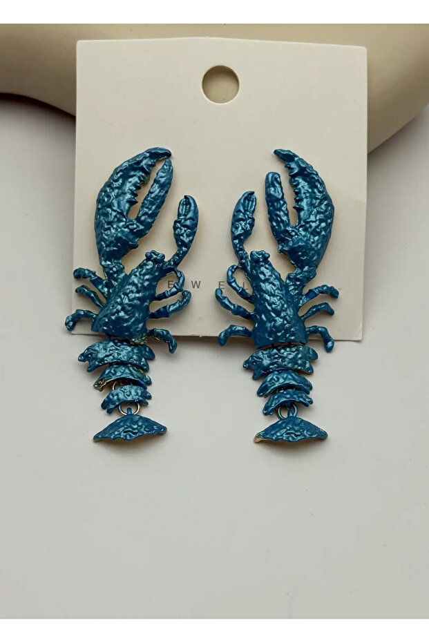 Vip blue lobster earrings - 25-vip277