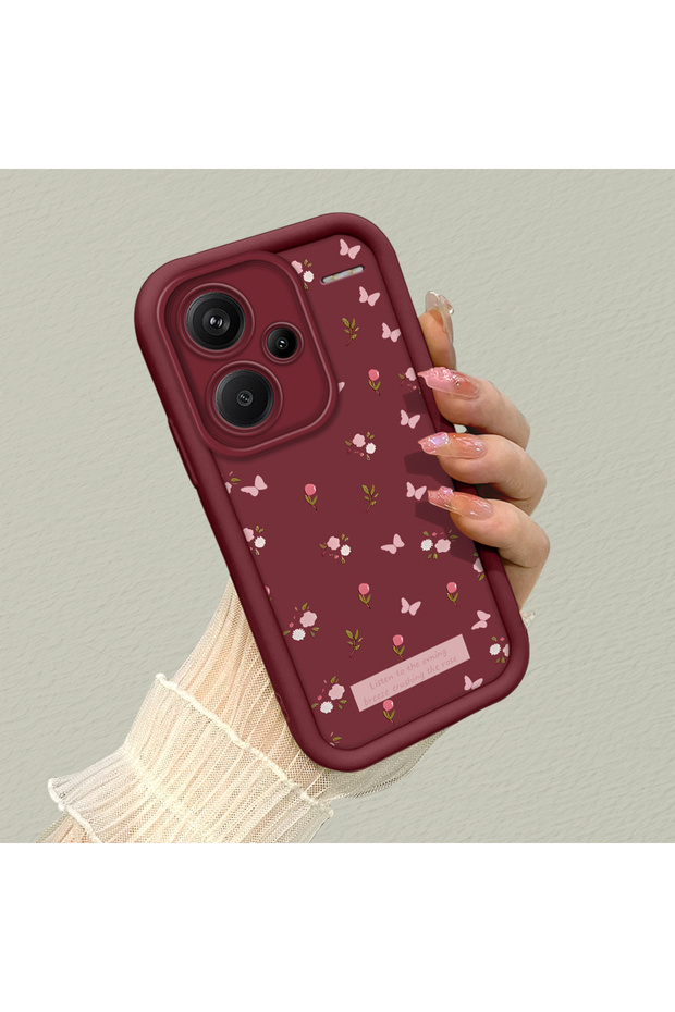 Redmi Note 13 Pro Plus+ 5g Compatible, Beautiful Butterfly Pattern Silicone Phone Case.