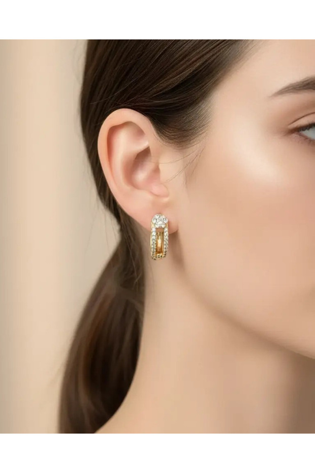 Xuping Gold Stone Detail Earrings - 25-Xpkp35