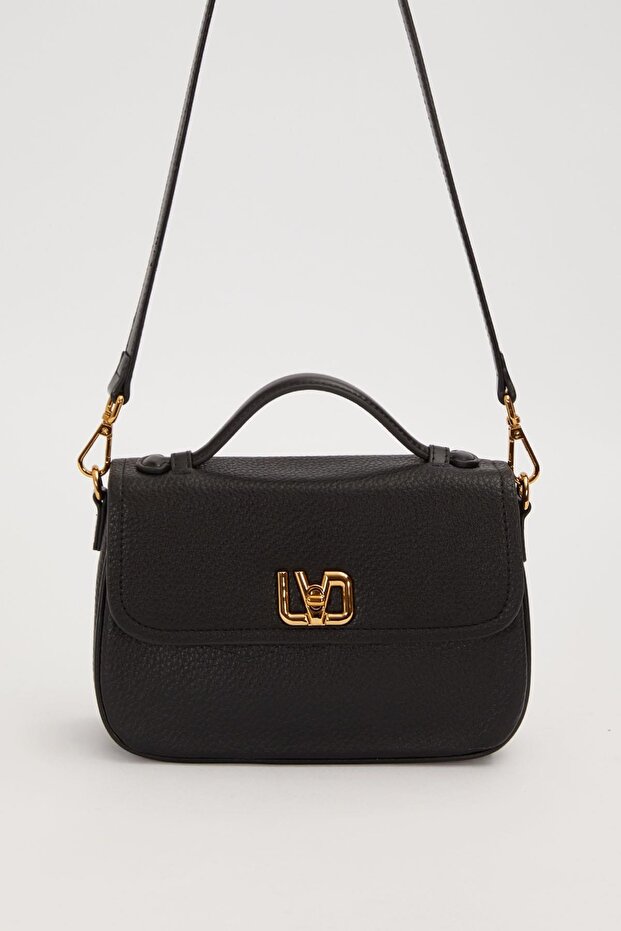 Black Lvd Lockable Shoulder Bag - 1