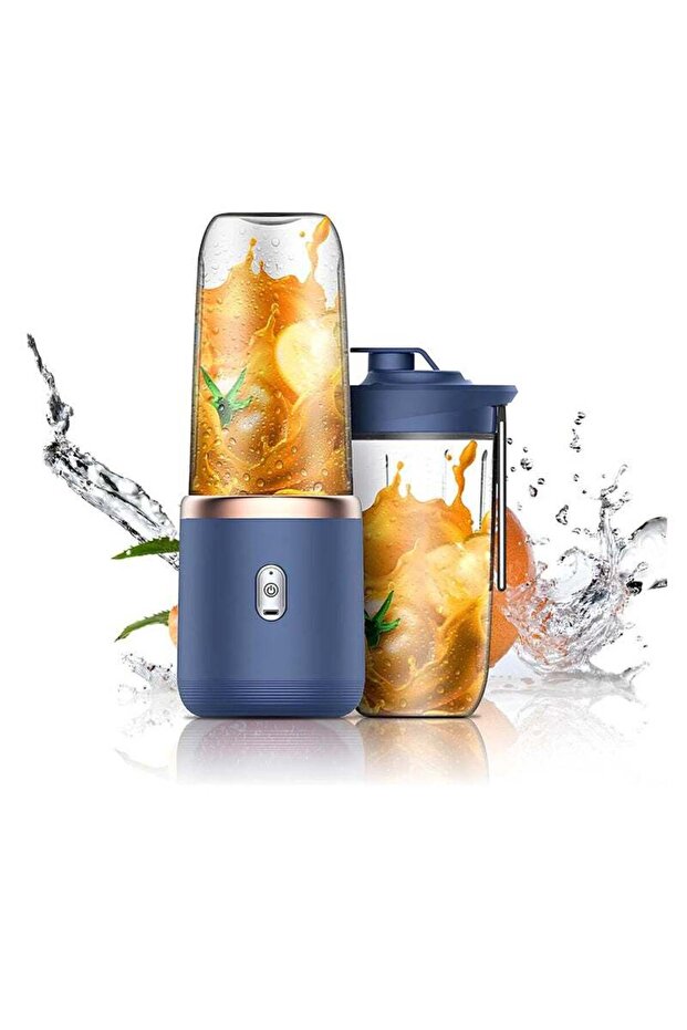 Juice Blender Cup Fruit Blender Handheld Fruit Cup Personal Size Blender Juicer Cup with Six Blades