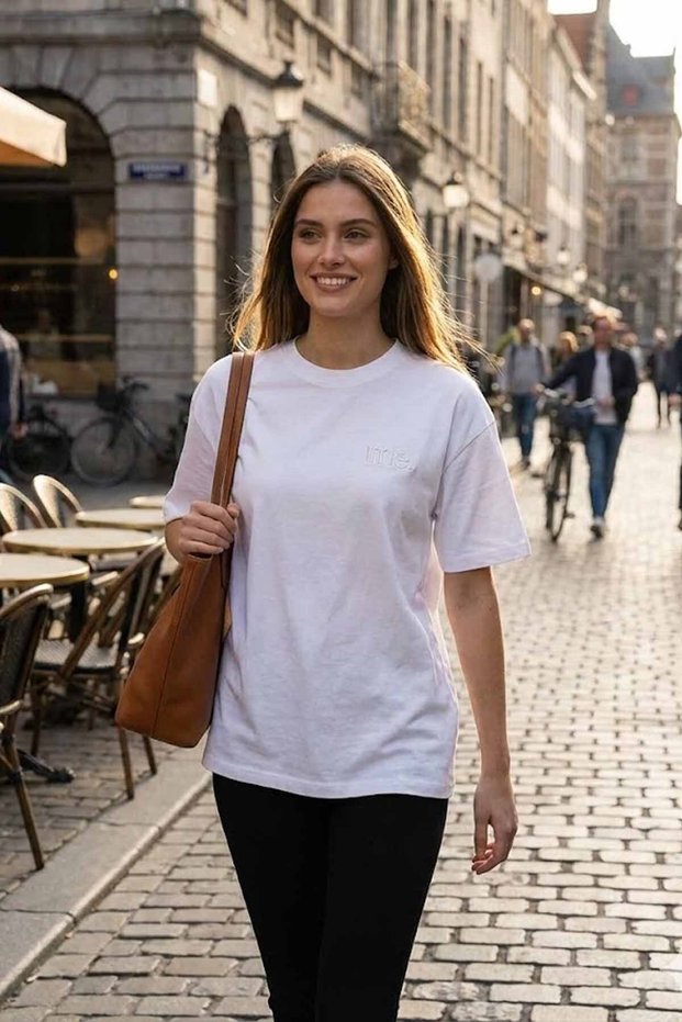 Women's T-Shirt 100% Cotton Embroidered T-Shirt Vy-Cb201