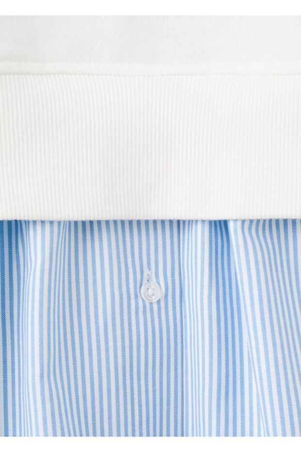 Mesajlı sweatshirt elbise - 4