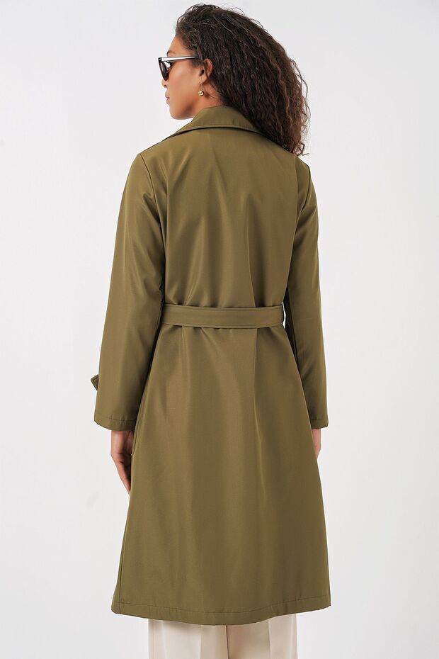 Bdart Buttoned Lined Trench Coat - 7