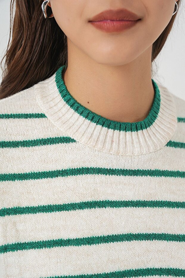 BDART Çizgili Triko Yelek - 5