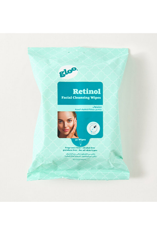 Retinol Facial Cleansing Wipes - 30 Sheets
