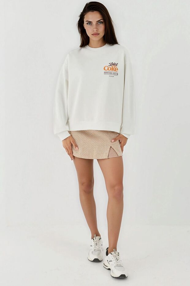 Printed round neck sweatshirt - 5