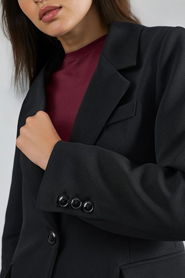 Slim Fit Blazer Jacket - 3