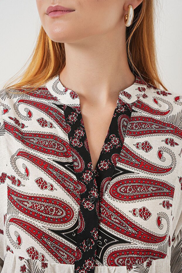 Rochie lungă modestă cu model BDART - 5