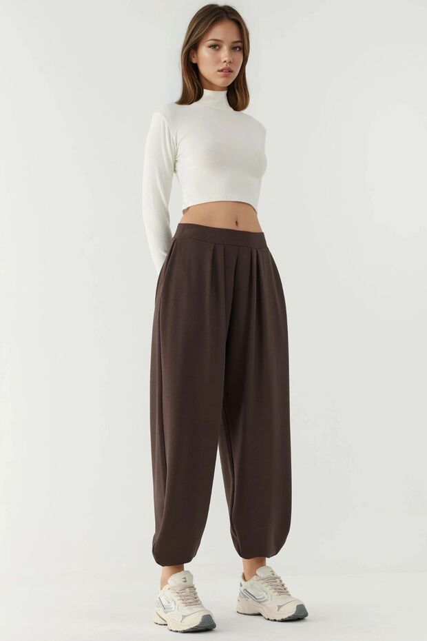 Modal Touch Shalwar Trousers with Pockets - 5
