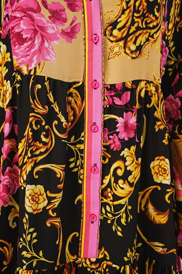 Rochie lungă modestă cu model BDART - 5