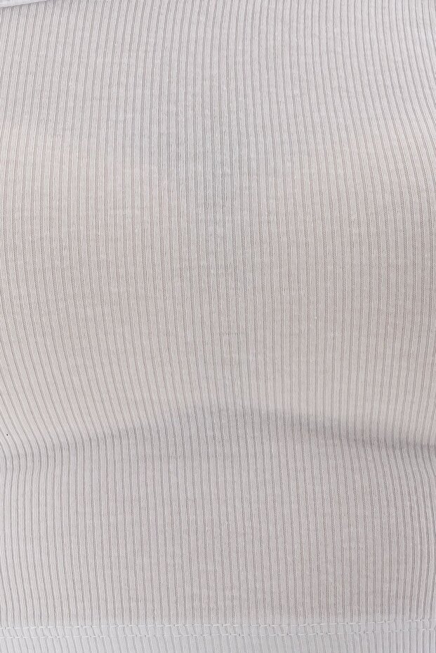 Tek Omuz Kolsuz Basic Crop Top - 4