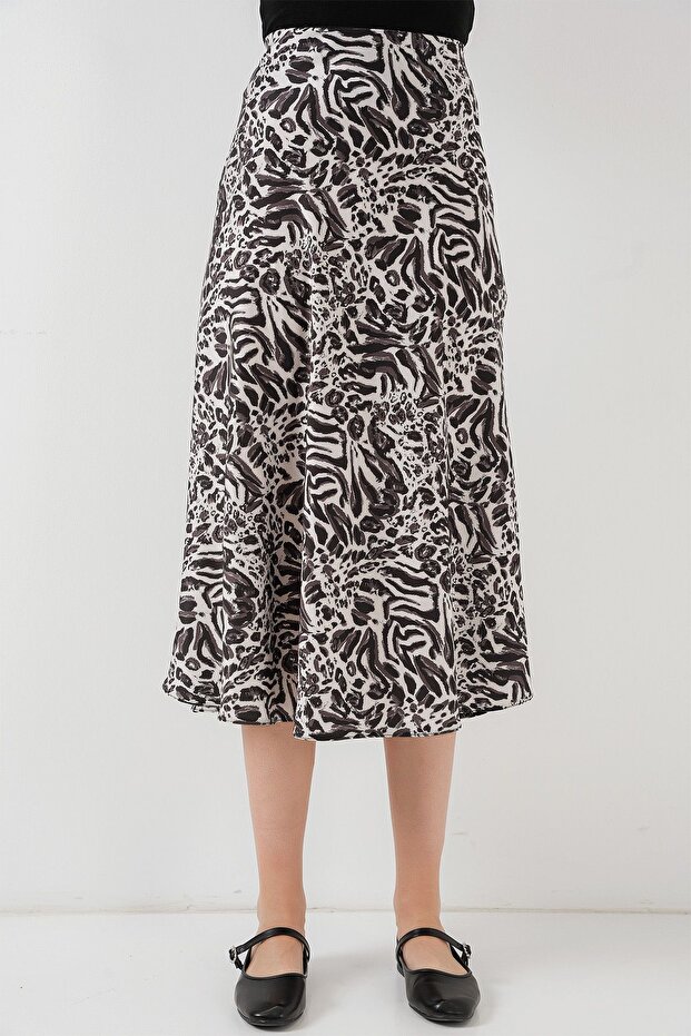 BDART Elastik A-Form Kesim Midi Etek - 2