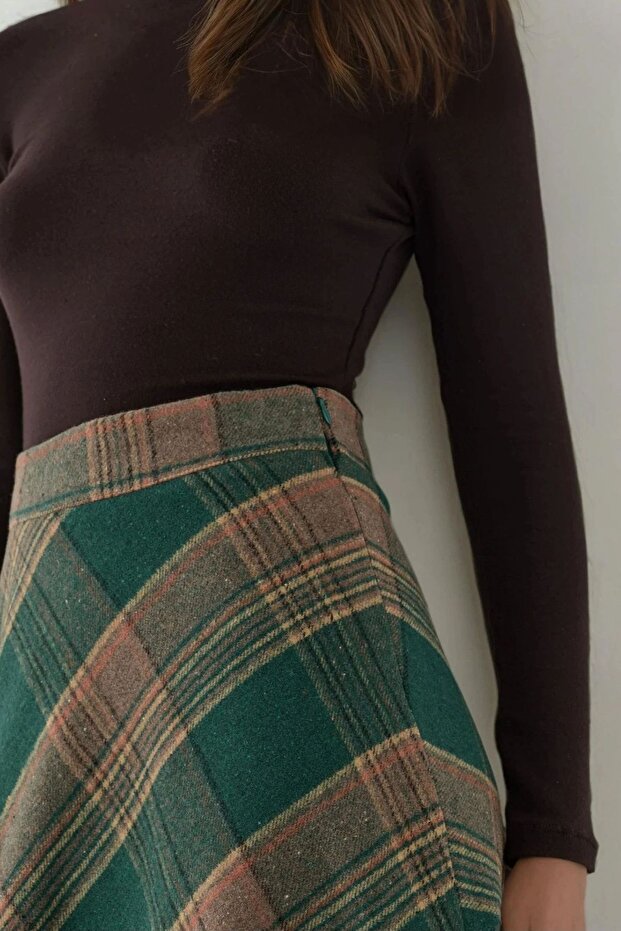 A-Form Kalın Midi Etek - 5