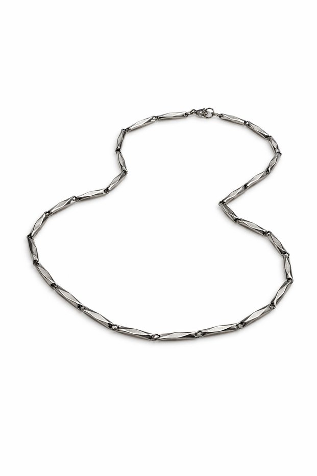 Men's Steel Mariner Necklace Does Not Fade