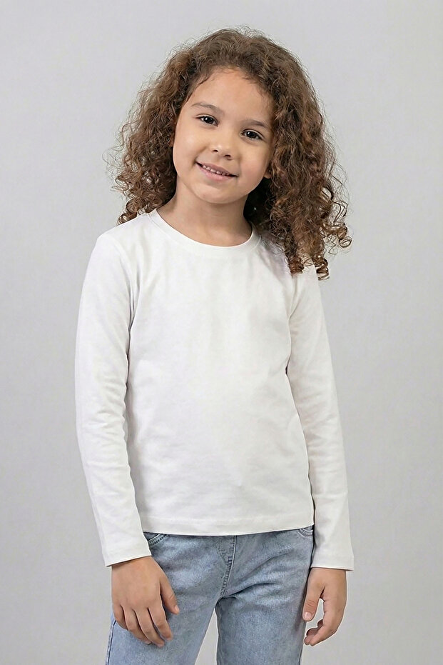 Kız Çocuk Basic LYC Sweat - 4