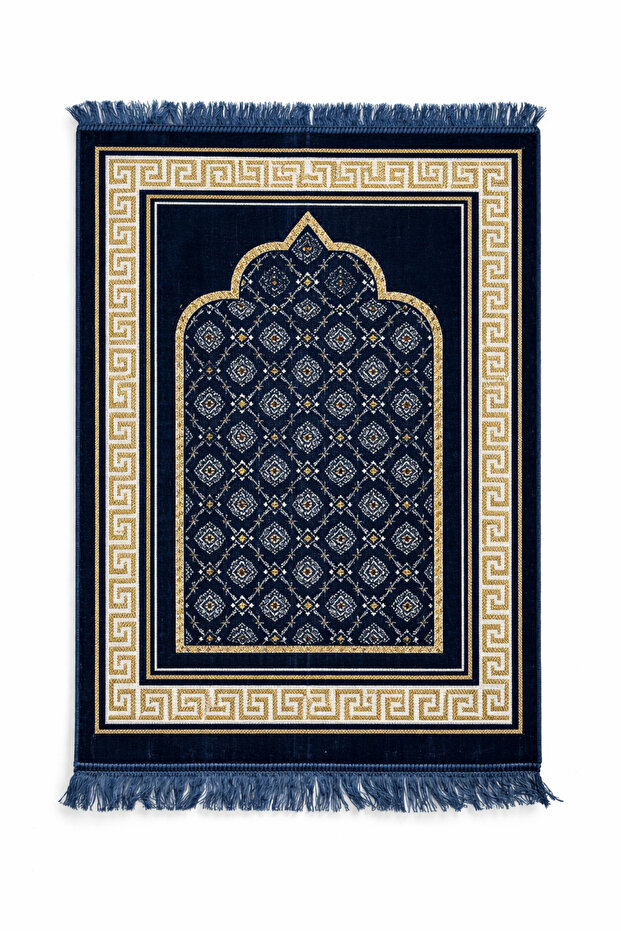 Velvet Prayer Rug 110X70 cm – Soft Textured, Dodya Yarn Embroidered