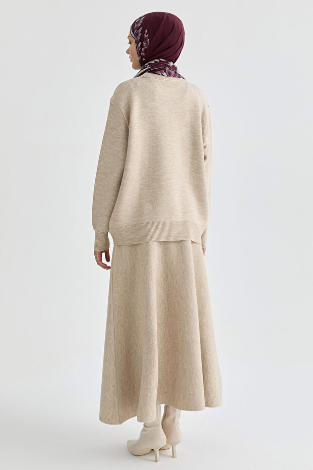 Triko Takım - Bej - 7