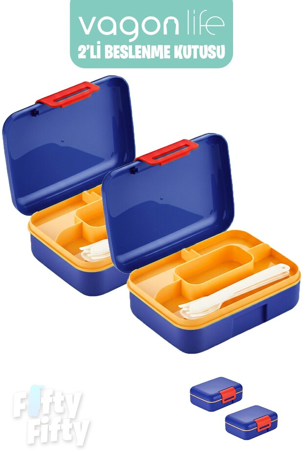 2-Piece Lunch Box (2 Pieces Will Be Sent in the Color You Choose)