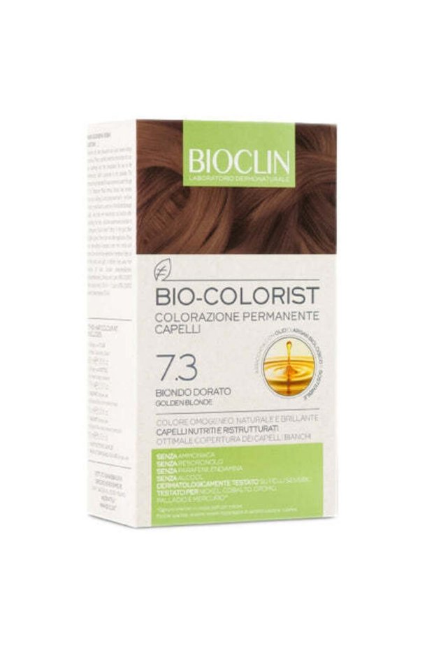Bio-Colorist Permanent Hair Coloring Kit with Argan Oil for Sensitive Skin Golden Blonde 7.3