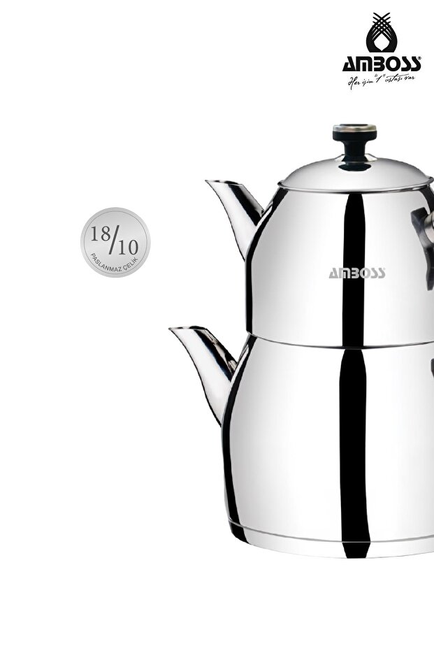 Teadora 4 Parça Paslanmaz Çelik Orta Boy Çaydanlık - 4