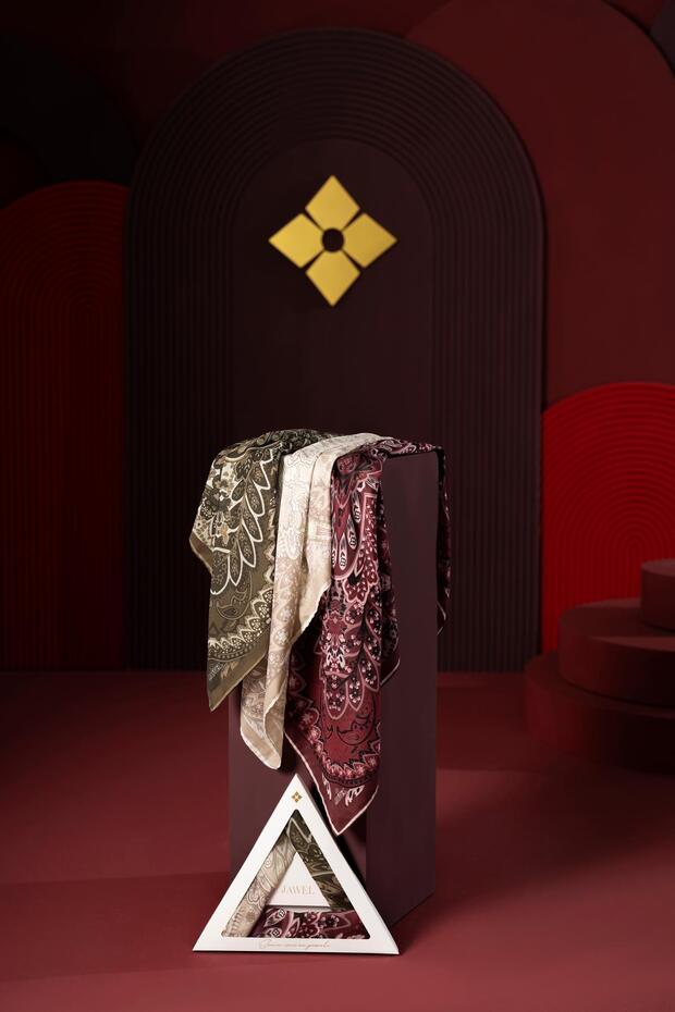 Women's Capua Soft Scarf Pack (Milk Coffee-Bitter Coffee-Burgundy)