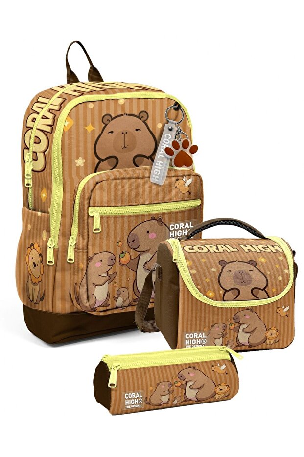 Kapibara Primary School Boys' Triple School Bag Set