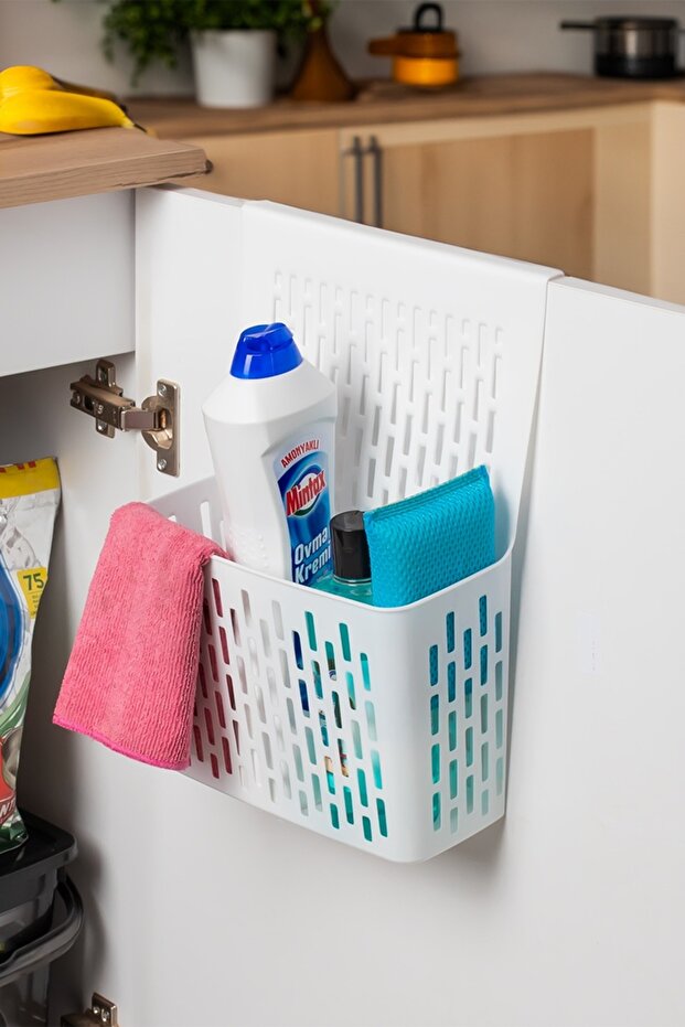 Hangable Cabinet Organizer Kitchen Bathroom Organizer Multi-Purpose Plastic