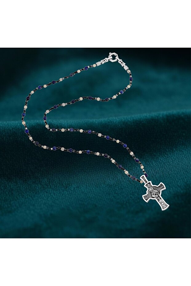 çelik kolye haç - 3