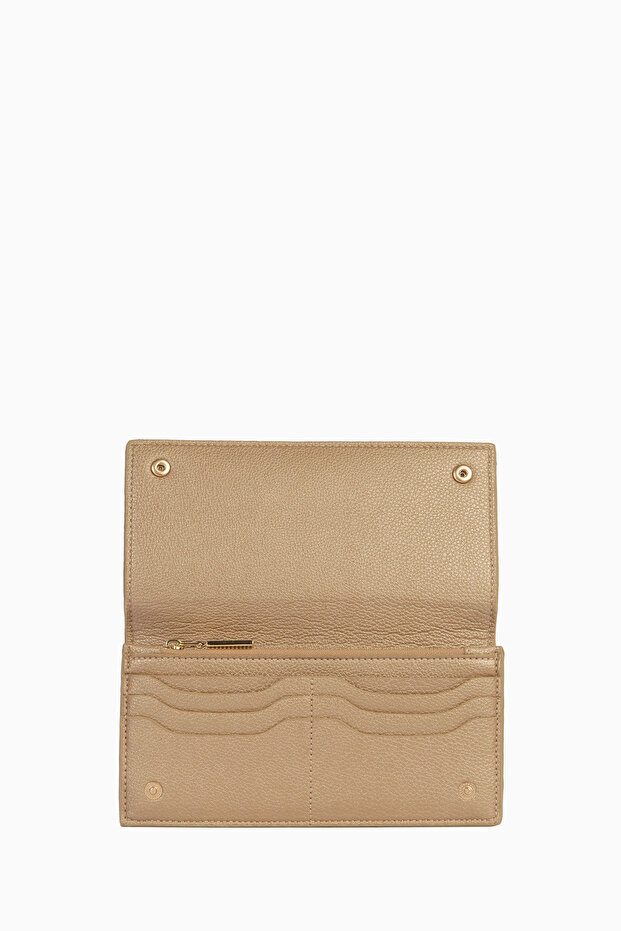 Dikdörtgen Cüzdan - Altın - 2