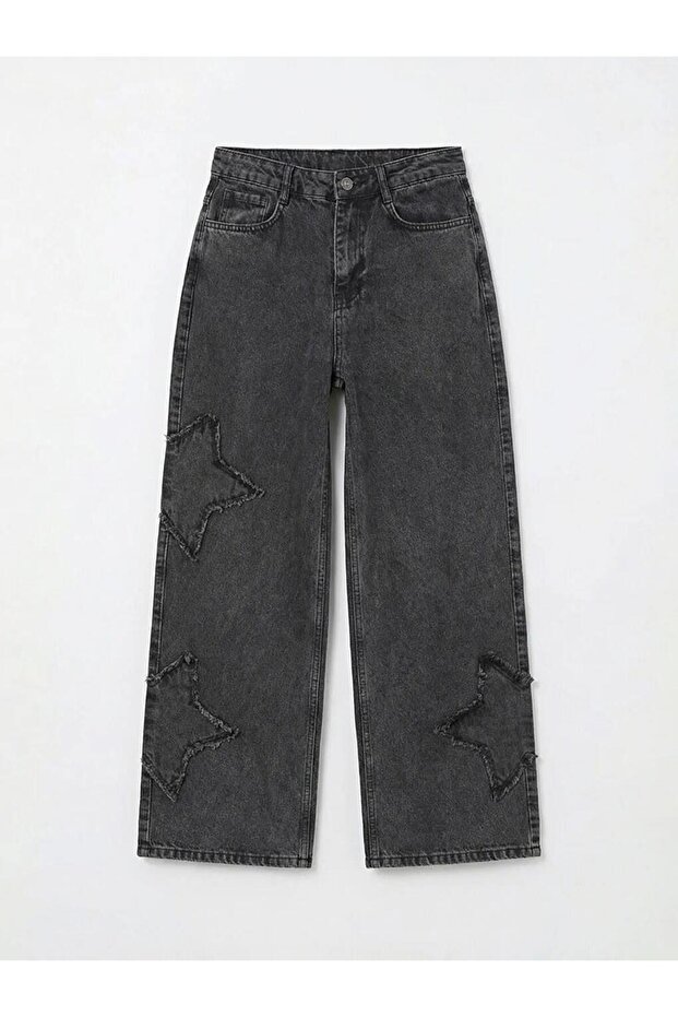 Mixed Wideleg Girls' Jean Pants (S6)