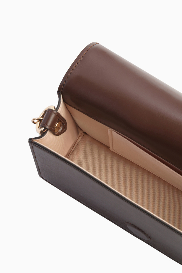 Deri Flap Süet Çanta - Taba - 4