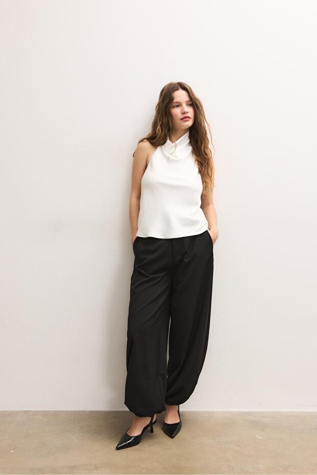 Saten halter top - 3