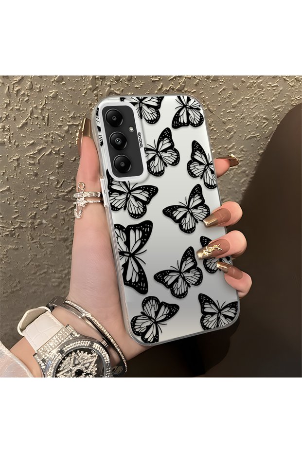 Samsung Galaxy A05S Compatible, Stylish Butterfly Patterned, Impact Protective Phone Case