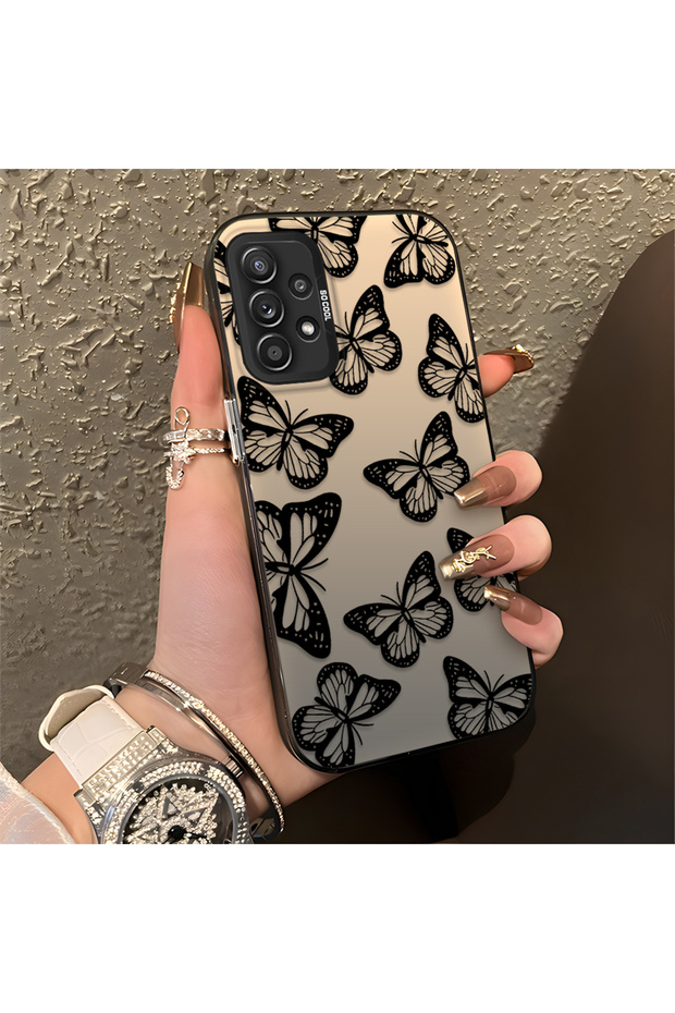 Samsung Galaxy A52/A52S Compatible, Stylish Butterfly Patterned, Impact Protective Phone Case
