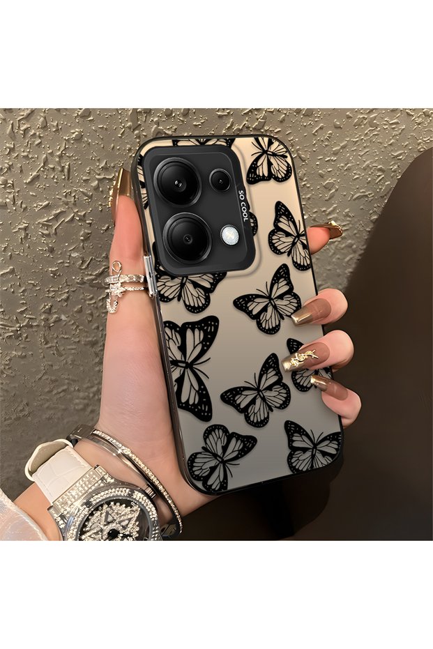 Poco M6 Pro 4g Compatible, Stylish Butterfly Pattern, Impact Protective Phone Case