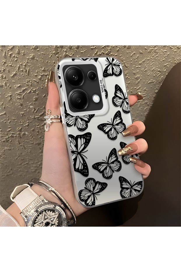 Poco M6 Pro 4g Compatible, Stylish Butterfly Pattern, Impact Protective Phone Case