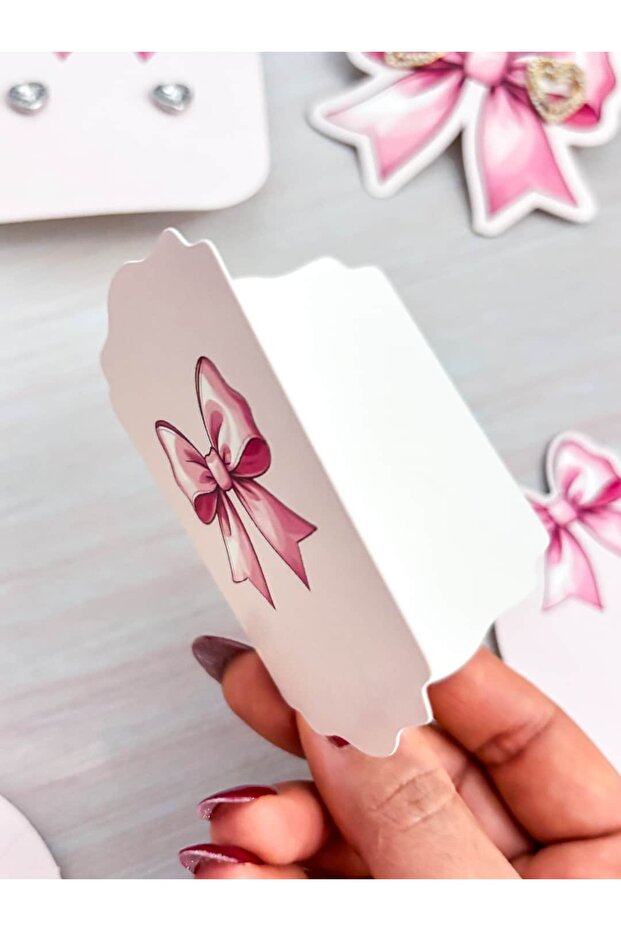 Folded Note Card 10 Pieces 8.5X10 cm Thank You Card with Special Cut