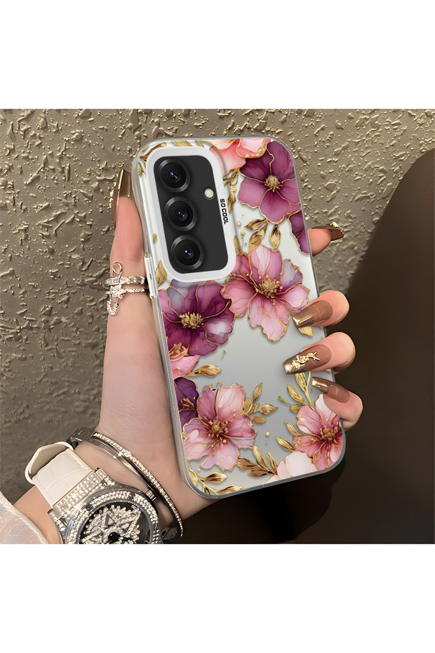 Samsung Galaxy A50/A50S/A30S Compatible, Lightweight Luxury Floral Print , Shock Protective Phone Case