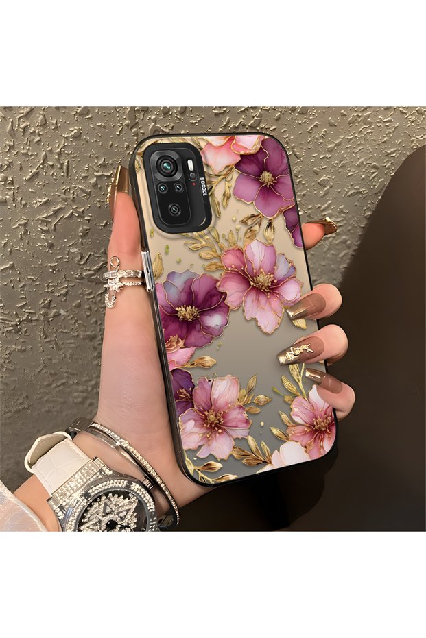 Redmi Note 10S Compatible, Light Luxury Floral Pattern, Impact Protective Phone Case