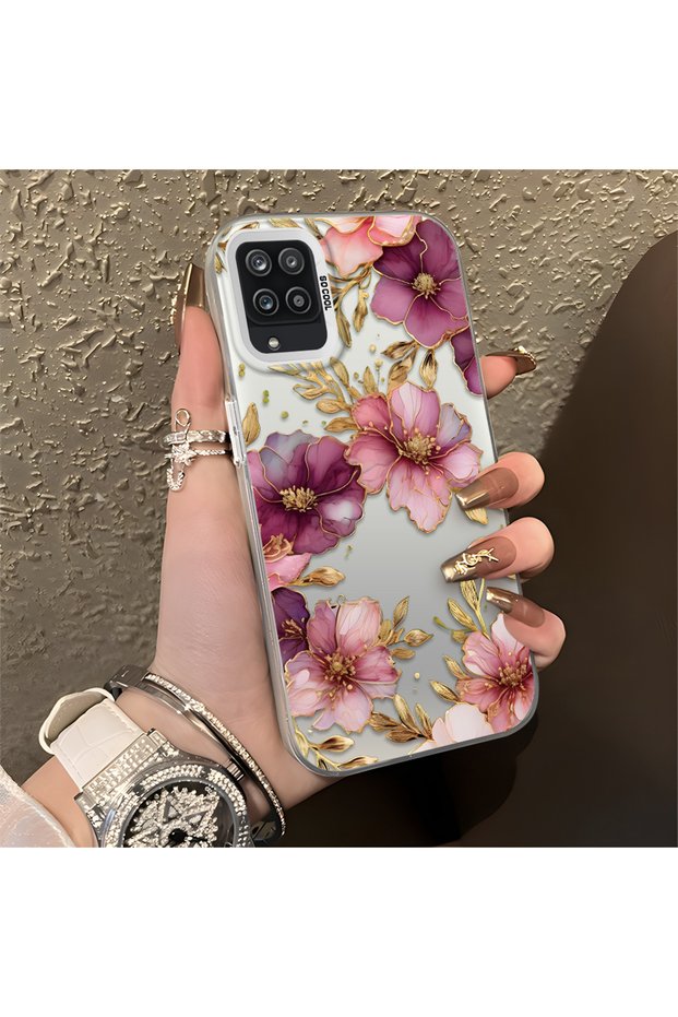 Realme Note 60 Compatible, Lightweight Luxury Floral Print , Impact Protective Phone Case