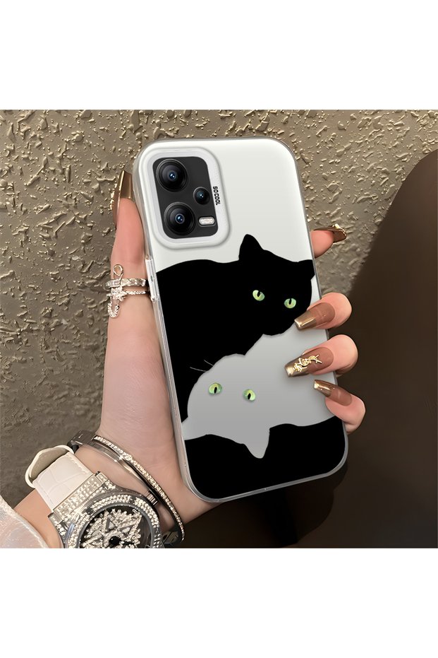 حافظة هاتف Infinix Note 50 متوافقة مع هاتف Cute Cat منقوش للحماية من الصدمات.