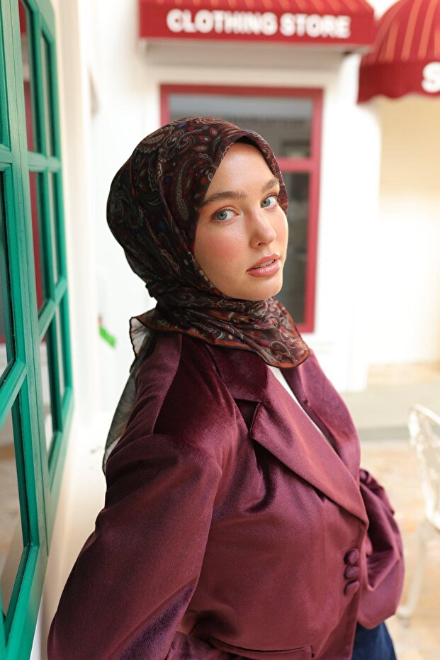 73071-37 Model eșarfă moale - 2