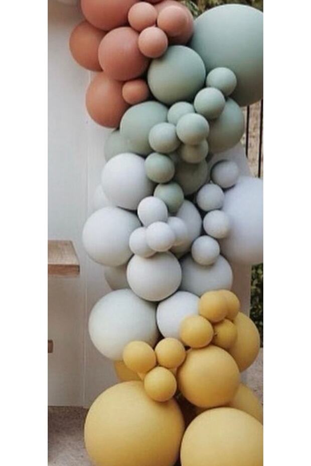 Ginger Mold Green Burnt Orange Balloon Chain Set of 100