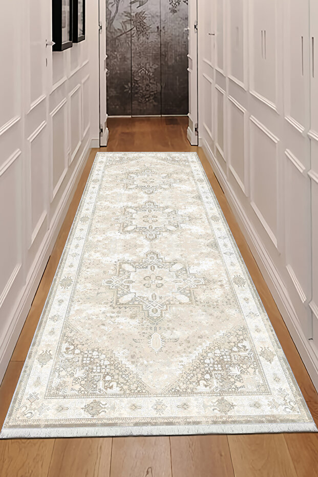 Digital Printing Cotton Woven Base Patterned Runner Hallway Carpet