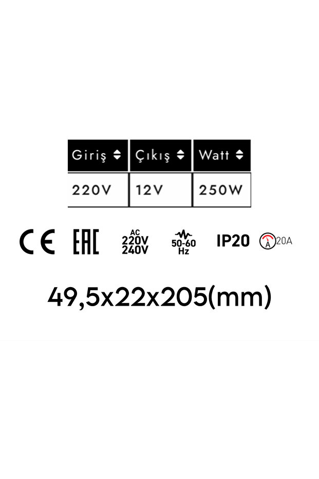 12V 20A LED Trafo - 2